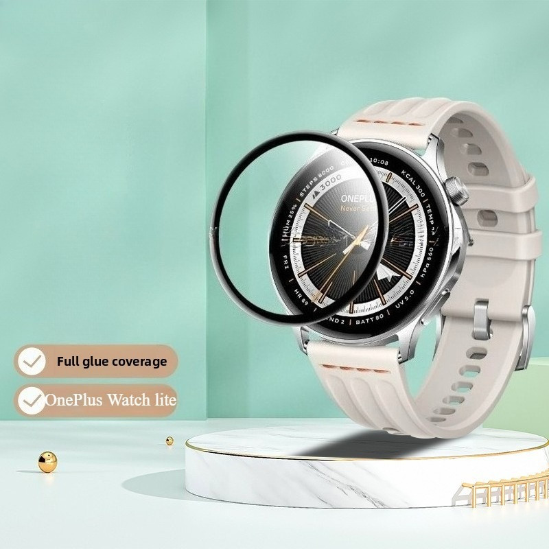 Full Curved Screen Protector สําหรับ OnePlus Watch lite 3D ครอบคลุมป้องกัน SmartWatch ฟิล์มสําหรับ O
