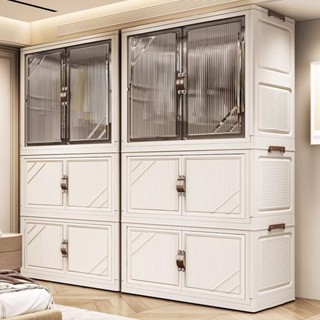 SALVO ตู้เสื้อผ้า ตู้เก็บของอเนกประสงค์ 85CM ตู้เก็บของพับได…