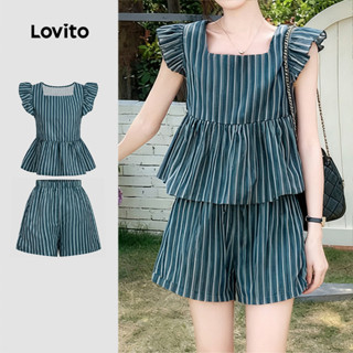 Lovito  เสื้อท่อนบนหรือล่างลายระบายสุดเก๋ ใส่สบายแต่ยังคงควา…