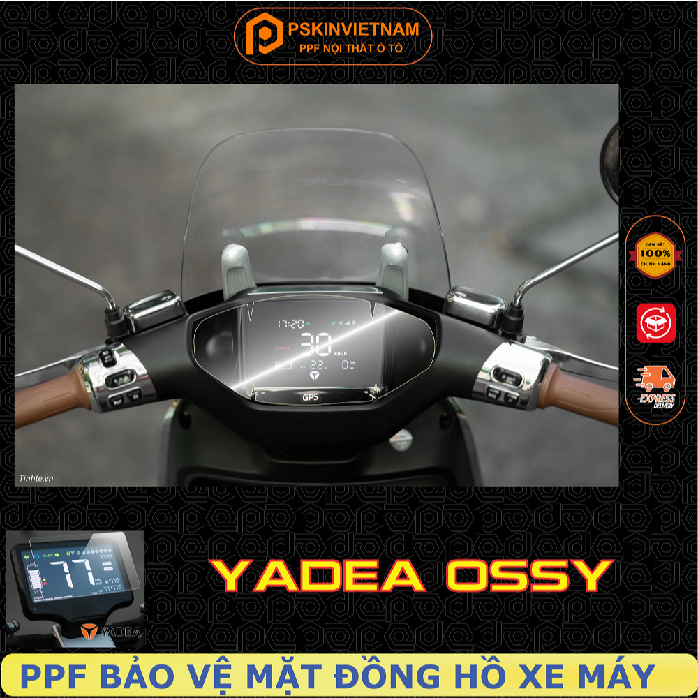 [ YADEA ] สติ๊กเกอร์ PPF เพื่อปกป้องแผงหน้าปัดของ Yadea i8, ODORA, OSSY, VIGOR...-T-Home&More