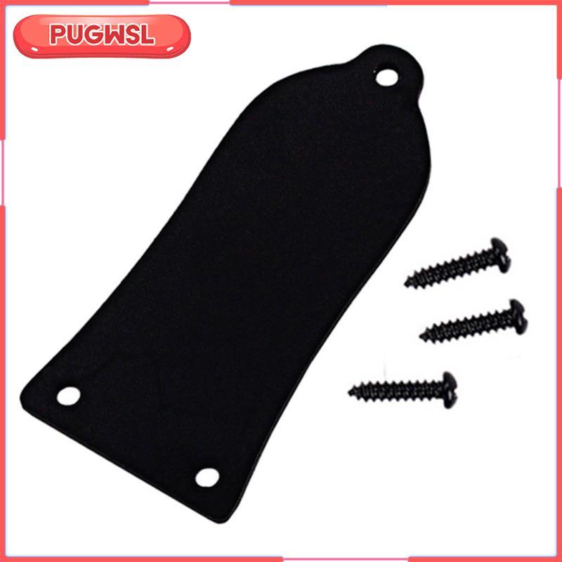 [pugwsl] DIY Truss Rod Cover รูปทรงระฆังสําหรับ Les Paul/Epiphone กีตาร์ไฟฟ้าสีดํา