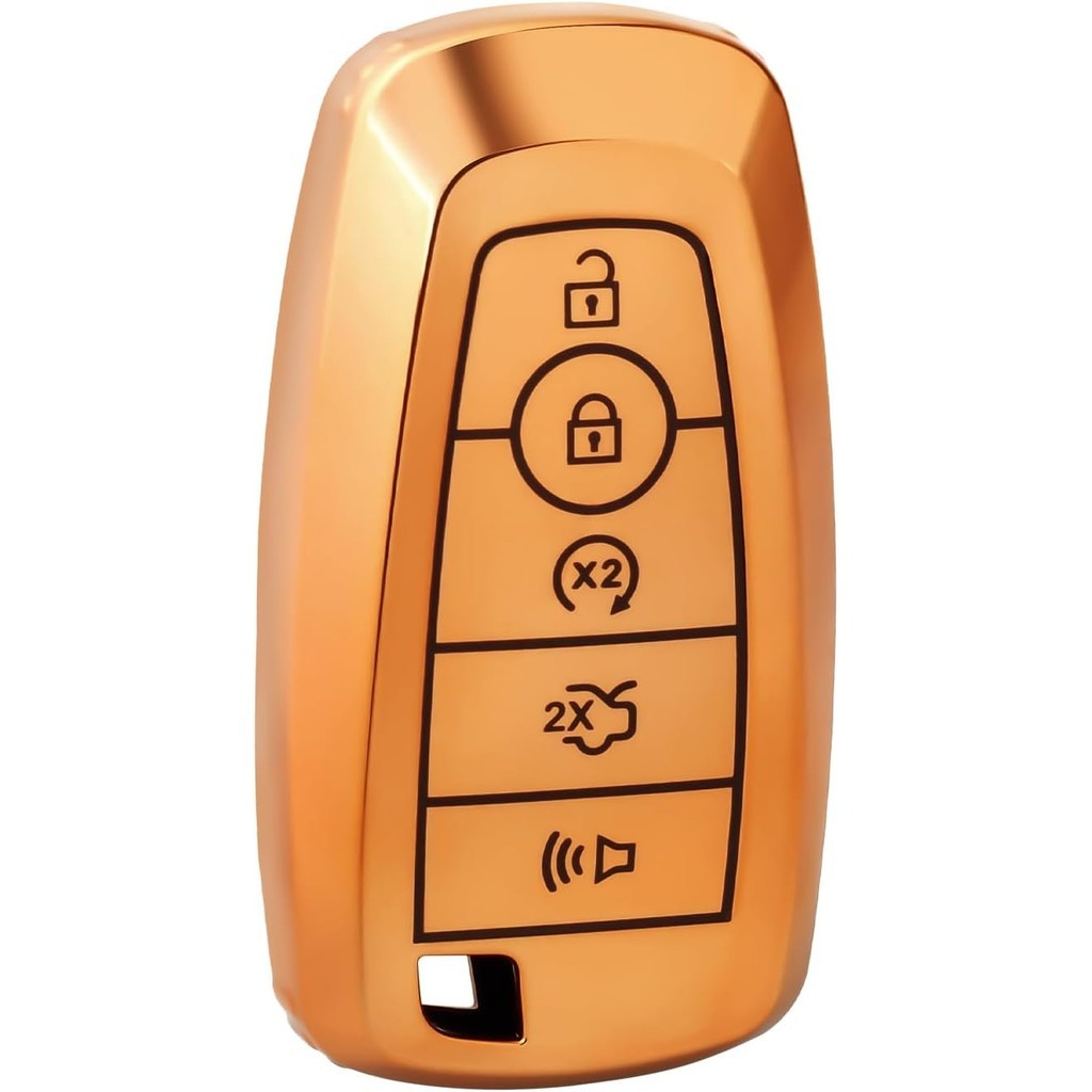 สําหรับ Ford Key Fob Cover, Soft TPU Key ป้องกัน Fit Ford 2017 Fusion F150 F250 F350 F450 Mustang Ma