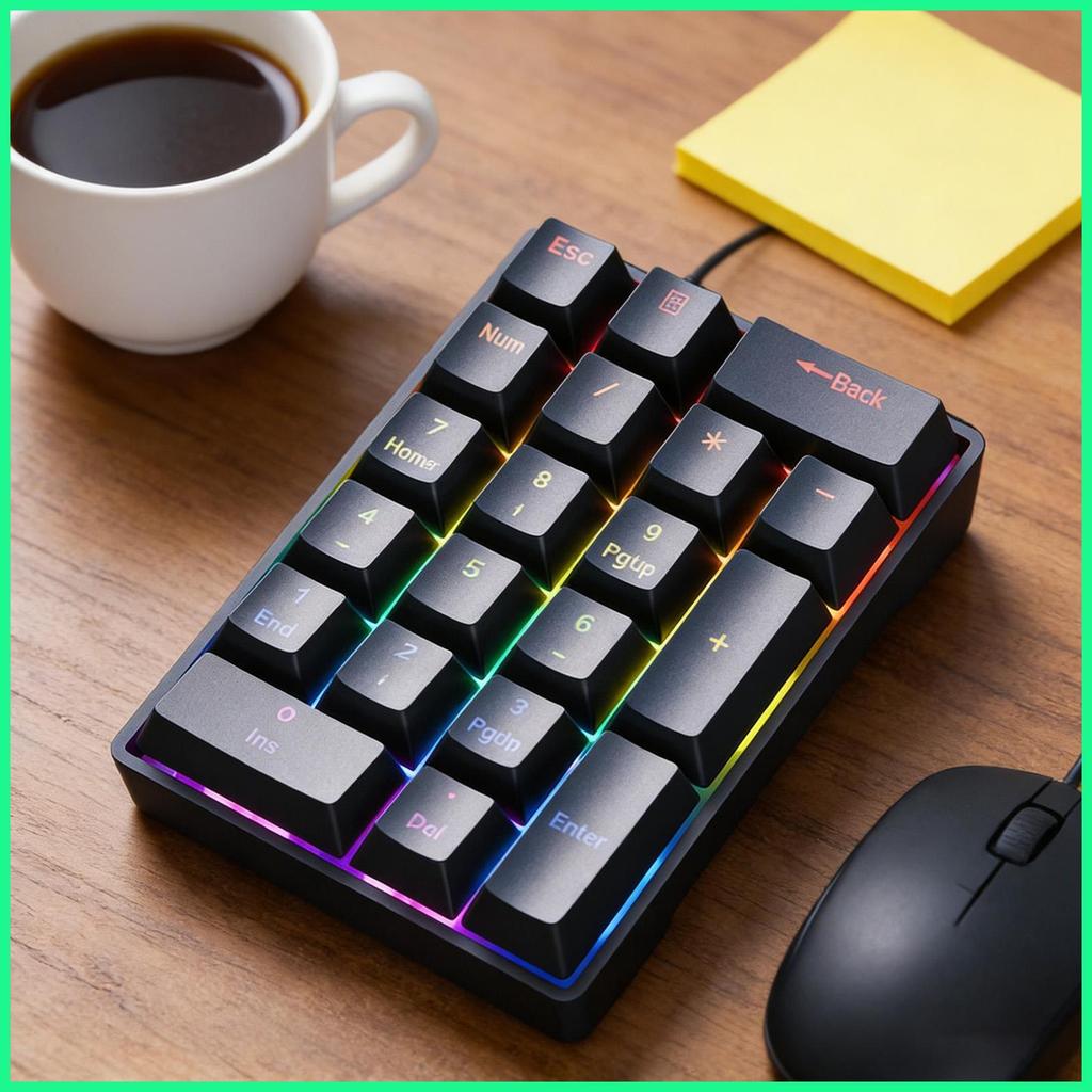 แป้นพิมพ์ตัวเลขแบบพกพา Mechanical Gadget Plug-in คอมพิวเตอร์จํานวนปุ่มกดสําหรับแล็ปท็อป PC Desktop N