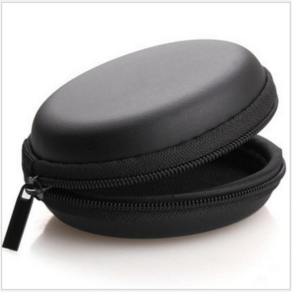 แบบพกพา Mini รอบ Hard Storage หูฟังสําหรับหูฟัง SD TF การ์ดสําหรับ Iphone xiaomi Samsung สาย Usb หูฟังกระเป๋า