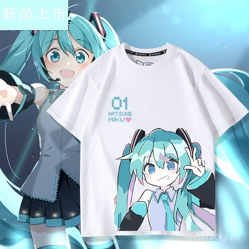 เสื้อยืด Hatsune Miku MIKU Collaboration เสื้อยืดอะนิเมะ Miku Expo เสื้อ