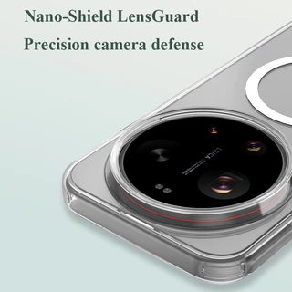 Lenuo & Lerques สําหรับ Xiaomi 17 Ultra 15T 17T Pro เคสแม่เหล็กคริสตัลใสกันกระแทกพร้อมเทคโนโลยีป้องกันการเหลือง TPU PC Hybrid Design