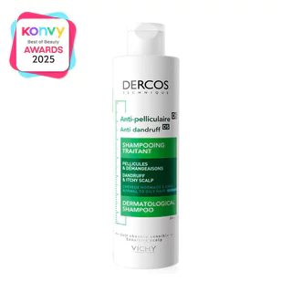 Vichy Dercos Shampoo วิชี่ แชมพูทำความสะอาดเส้นผมและหนังศีรษะ (Aminexil/Anti-Dandruff/Anti-Dandruff Ds2in1)