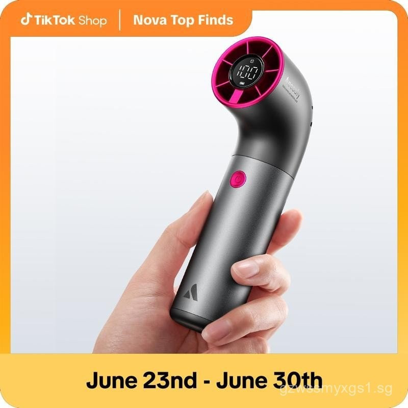 Aecooly พัดลมมือถือแบบพกพา, พัดลมมินิเทอร์โบทรงพลัง, 19000 RPM ความเร็วสูง Aero Ultra, 15H Max Cooli