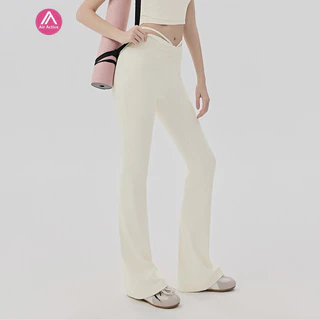 AirActive กางเกงโยคะขากระบอก มีเชือกผูกเอว ยืดหยุ่น สำหรับพิลาทิส และเต้น