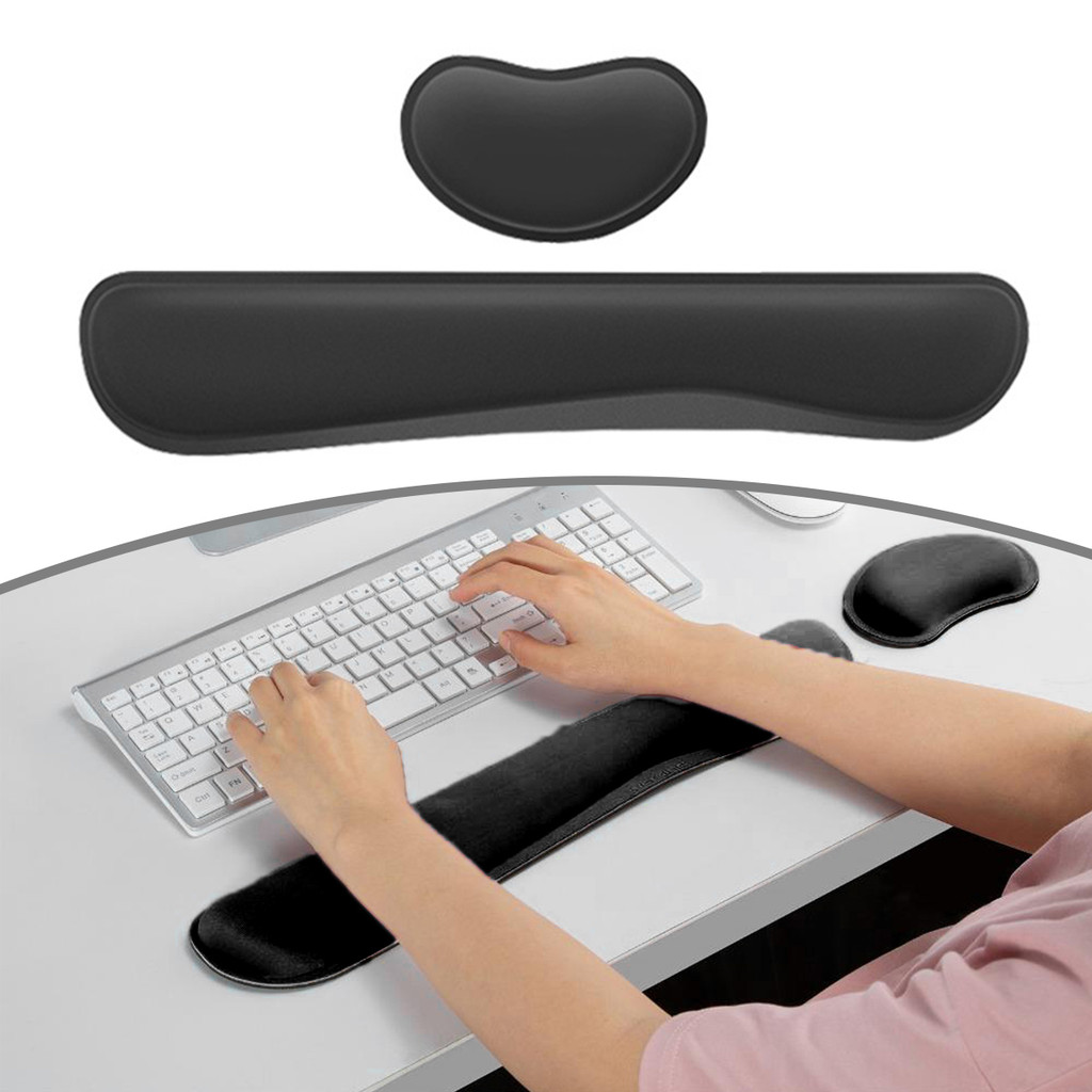 [camprounds] Mouse & Keyboard Wrist Support Pad REST Pad สําหรับ PC Gamer สํานักงานแล็ปท็อปคีย์บอร์ด
