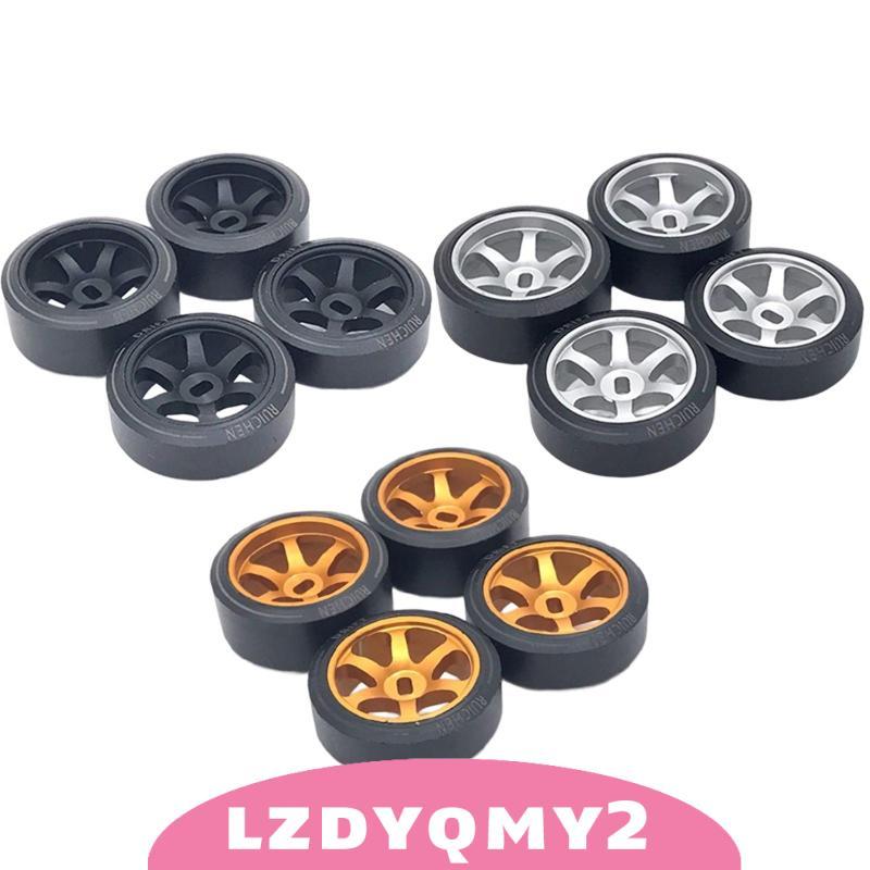 [Lzdyqmy2] 4x ขอบล้อและยางชุด Tyre สําหรับ Wltoys P929 K989 K999 รุ่น