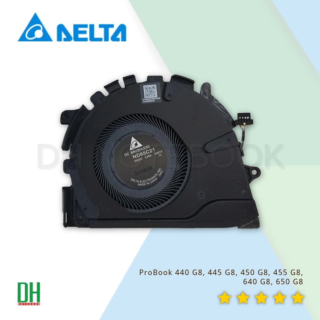 พัดลม สำหรับ ProBook 440 G8 445 G8 450 G8 455 G8 640 G8 650 G8 CPU Fan M16075-001 M16076-001 5V 0.5A