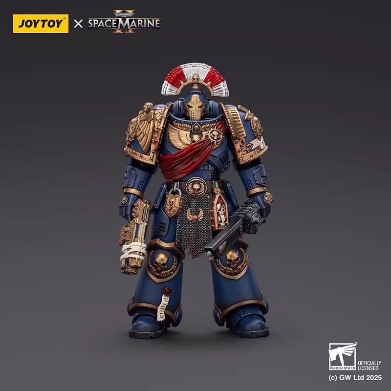 Original JOYTOY Warhammer 40K Space Marine 2 Ultramarines Relic Armor Action Figure 1/18 Scale Model