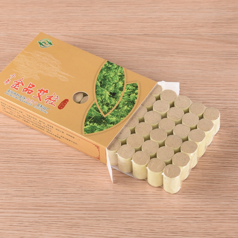 Ai Chuchuu สิบปีอายุ Golden Velvet Wormwood คอลัมน์ Wormwood สั้น Moxibustion คอลัมน์ Pure Wormwood 