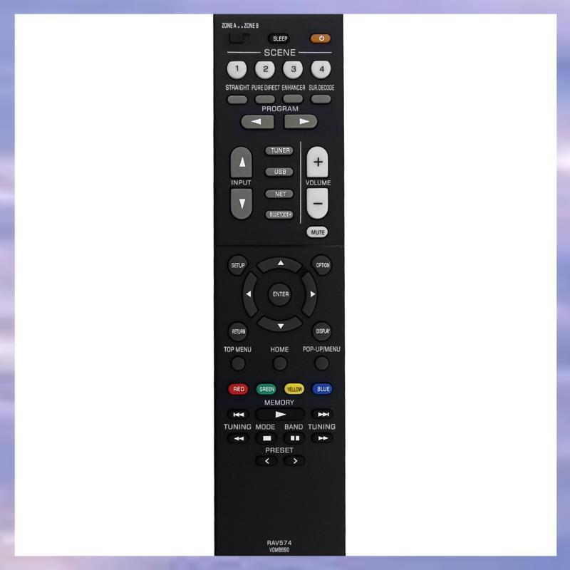 เปลี่ยน RAV574 VDM8690 รีโมทคอนโทรลสําหรับ MusicCast สเตอริโอ AV Receiver RX-V4A RX-V4ABL ใช้งานง่าย