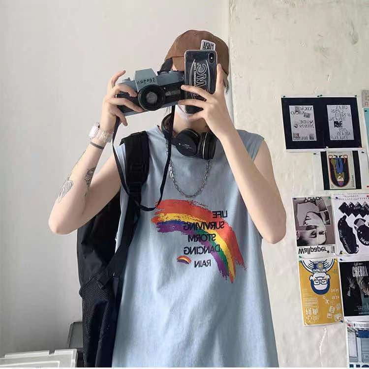 no 1 shop เสื้อกั๊กชายอินแทรน์ฤดูร้อนบางเสื้อผ้าฝ้าย