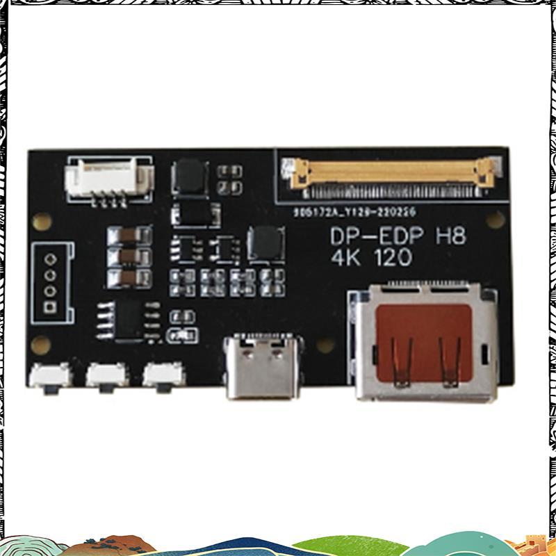 Super DP to EDP 4K 120HZ DIY4K Driver Board 4K 2K 1080 อะแดปเตอร์สําหรับจอแสดงผลแบบพกพา (A) ใช้งานง่