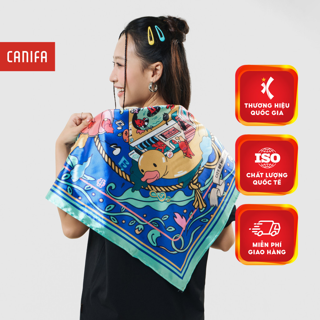 CANIFA Dreamy Badana ผ้าพันคอสี่เหลี่ยม 5AC25W004