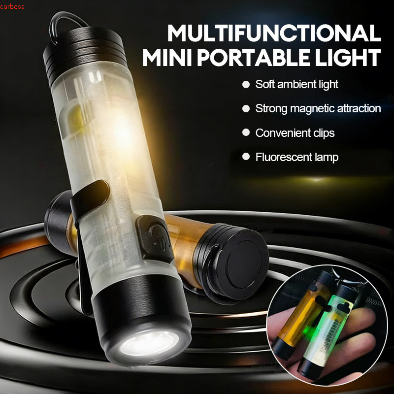 🔥ไฟฉาย LED ขนาดกะทัดรัดสำหรับใช้งานกลางแจ้ง ปรับความสว่างได้ 4 ระดับ พร้อมฐานแม่เหล็กและคลิปหนีบ ความสว่าง 350 ลูเมน