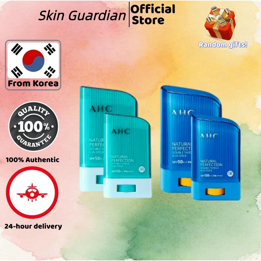 [AHC]Double Sunscreen Stick Green 14g{22g}/Double Sunscreen Stick Blue 14g{22g}