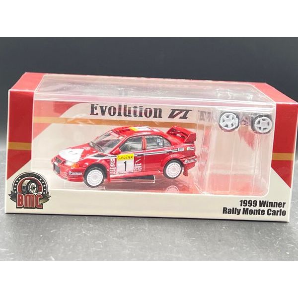 BM Creation 1:64 Mitsubishi Evolution VI Winner of the Rallye Monte Carlo 1999​