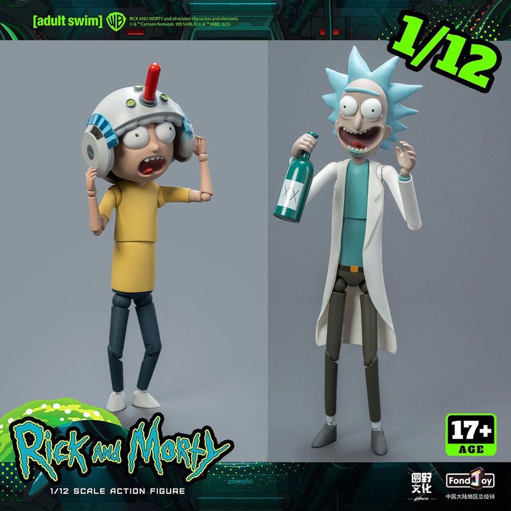 พร้อมส่ง Fanle FONDJOY Yuanye Culture Rick and Morty 1/12 Action Figure
