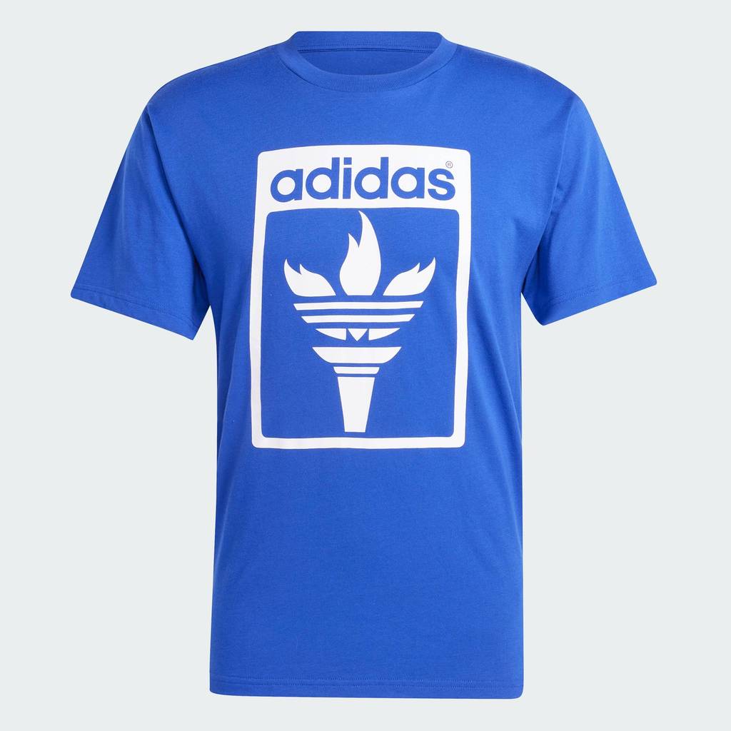 adidas Lifestyle Trefoil Torch Tee Men Blue JJ1221