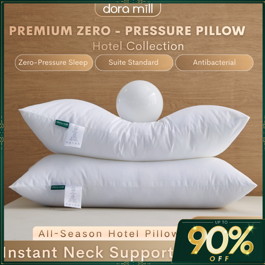 DORAMILL SIGNATURE หมอนโรงแรม 5 ดาว Premium Soft Sleeping Bantal Hotel 1000g Fluffy Comfort APS