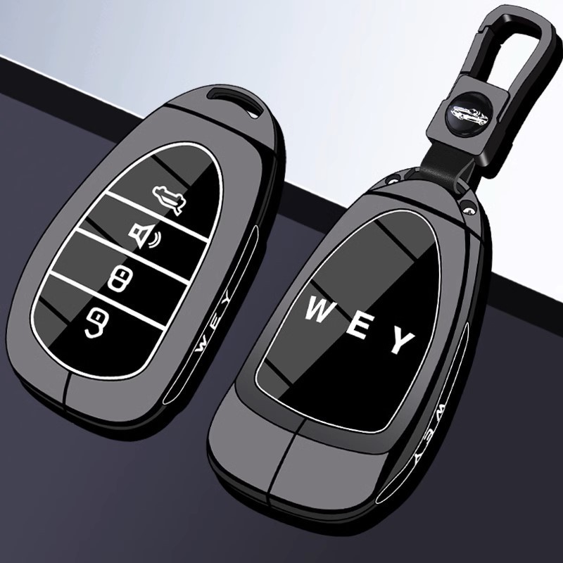 2025 WEY 80 ฝาครอบกุญแจ 25 WEY G9 03 07 05 Great Wall Weipai รถ Mocha Hi4 Latte เปลือกโลหะหัวเข็มขัด