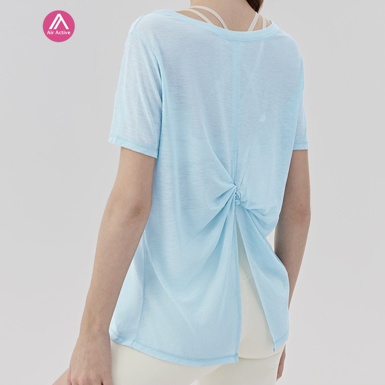 AirActive เสื้อยืดนุ่มดีไซน์สายคล้องคอ น้ำหนักเบาทรงอากาศได้ดี ทรงหลวมเพิ่มความเรียว สวมใส่ได้สองทาง