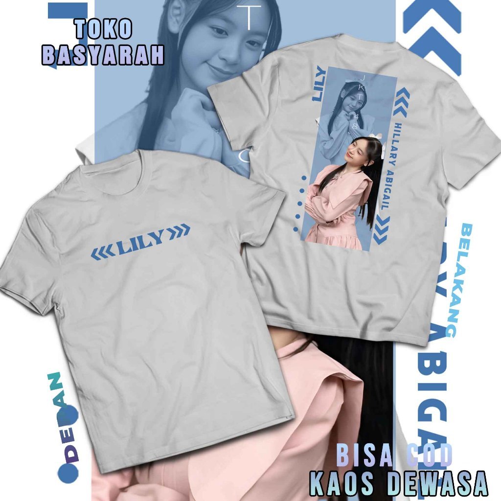 LILY JKT48 GEN 12 เสื้อยืดออกแบบล่าสุด - MY OSHI MEMBER JKT48 เสื้อยืด - AESTTHETIC STREETWEAR JKT48