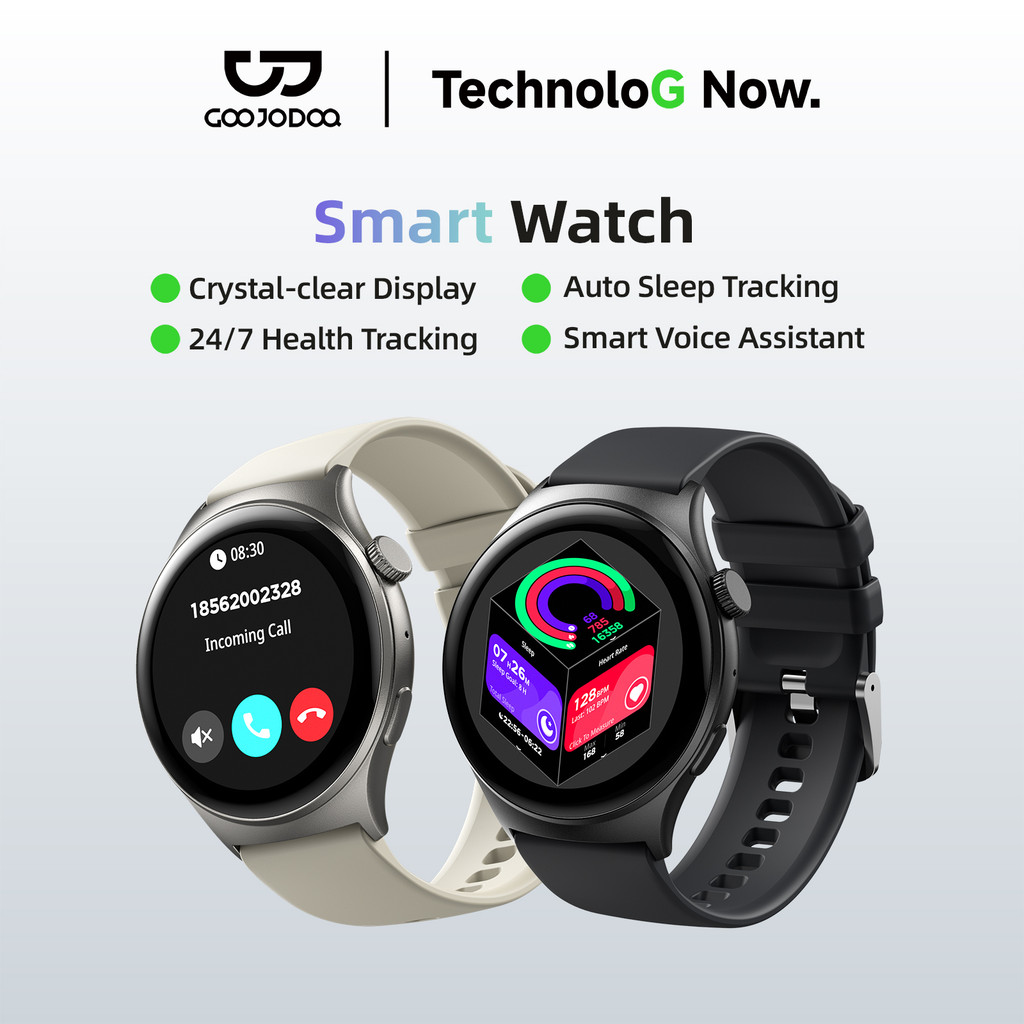 GOOJODOQ FB060 IP68 Waterproof Smart Watch Zinc Alloy 3D Dynamic Comprehensive Health Monitoring Smart Voice Assistant