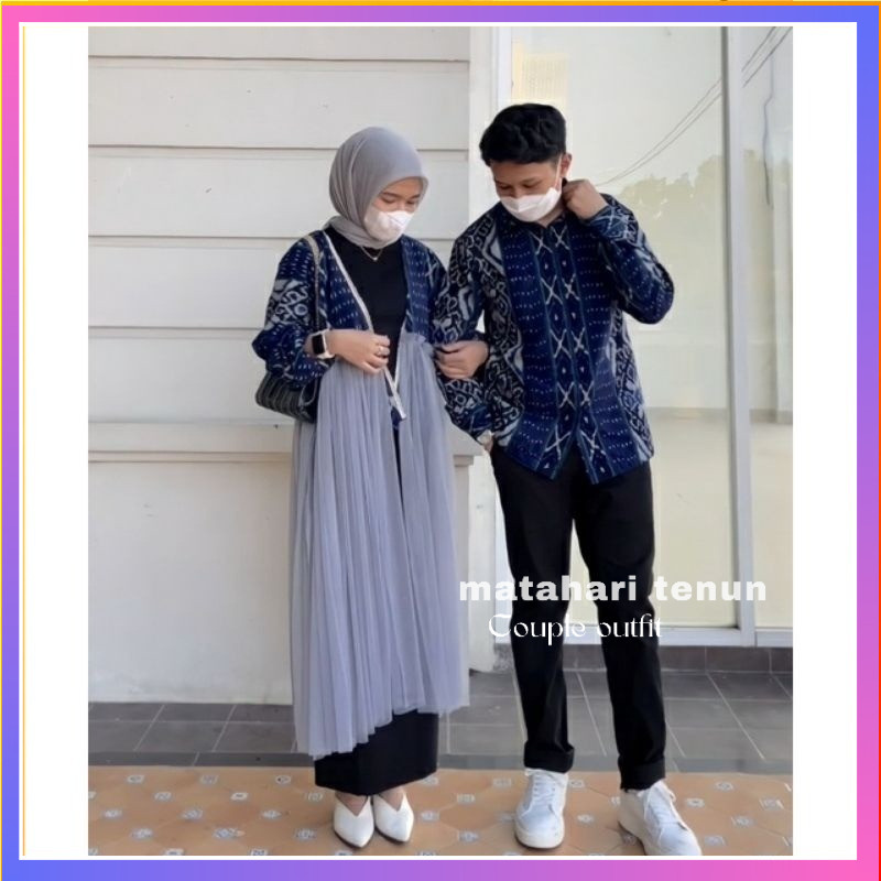 AYRA WOVEN COUPLE SET ETHNIC WOVEN COUPLE WEDDING CLOTHES COUPLE CLOTHES FLOWTHING PREWEDING CLOTHES