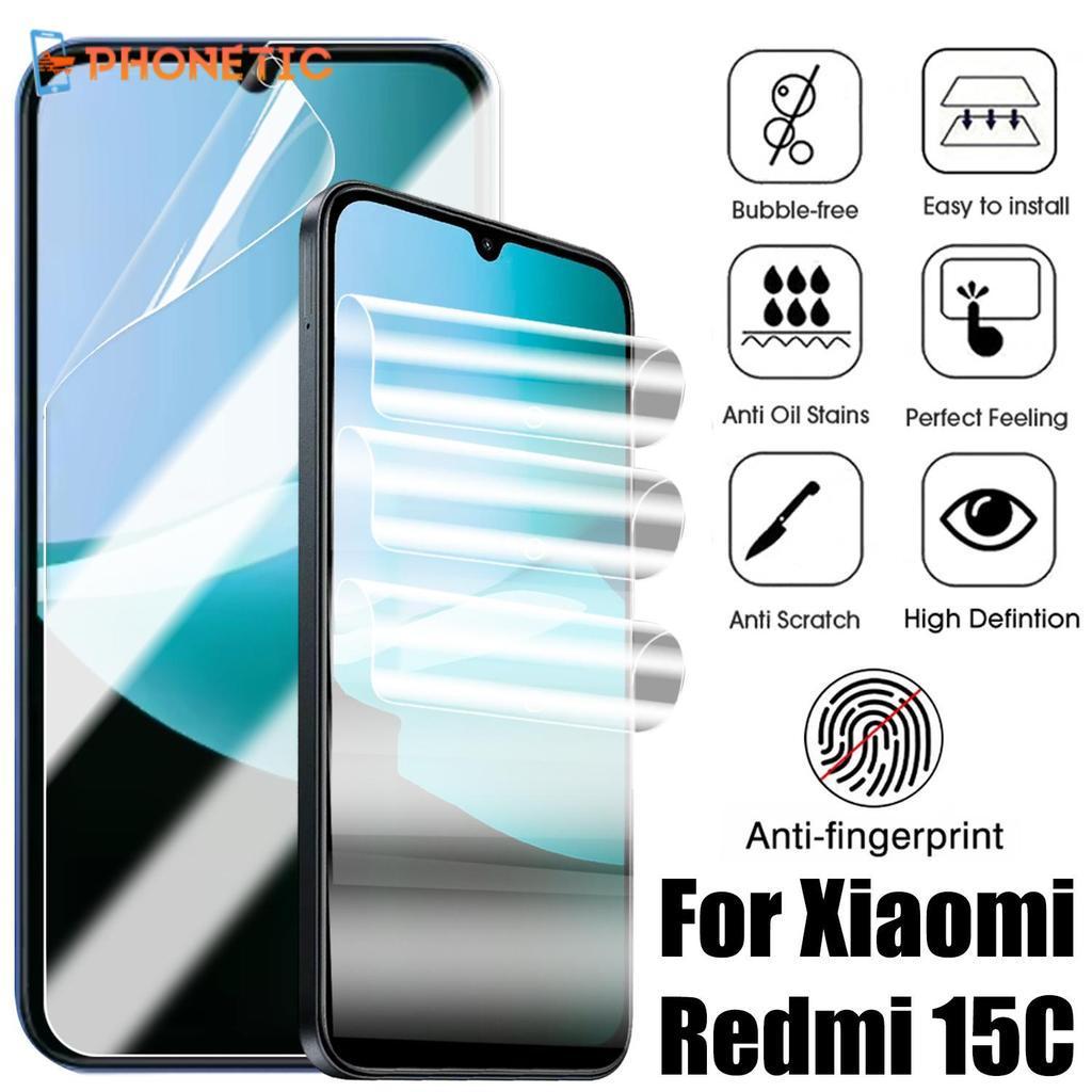 [AUTO & 3C]2/5PCS Soft TPU Hydrogel Films สําหรับ Redmi 15C, HD Ultra Clear Screen Protectors, Scree