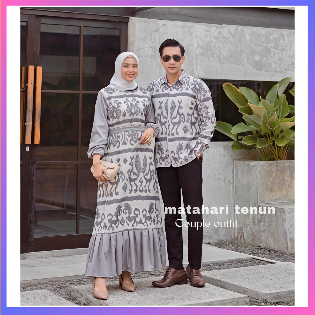 KEMEJA KARINA WHITE - COUPLE WOVEN CLOTHES, เสื้อเชิ้ตผู้ชาย, ชุดผู้หญิงผู้ใหญ่, KARINA WHITE X DENI
