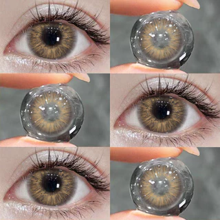 Eyeshare Aurora คอนแทคเลนส์สีอ่อนๆ มีค่าสายตา 0.0~-600 สีน้ำตาล สีดำ เทา ตาตุ๊กตาน่ารัก ลายแฟชั่น