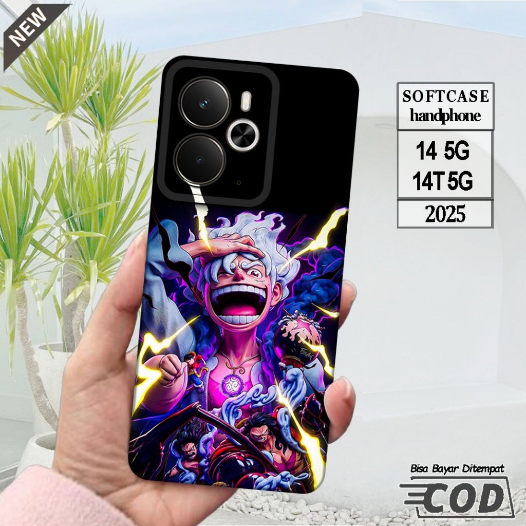 Silicone Realme 14 5G 2025 และ Case Realme 14T 5G 2025 _เคส ยืดหยุ่นสีดําใสยืดหยุ่น