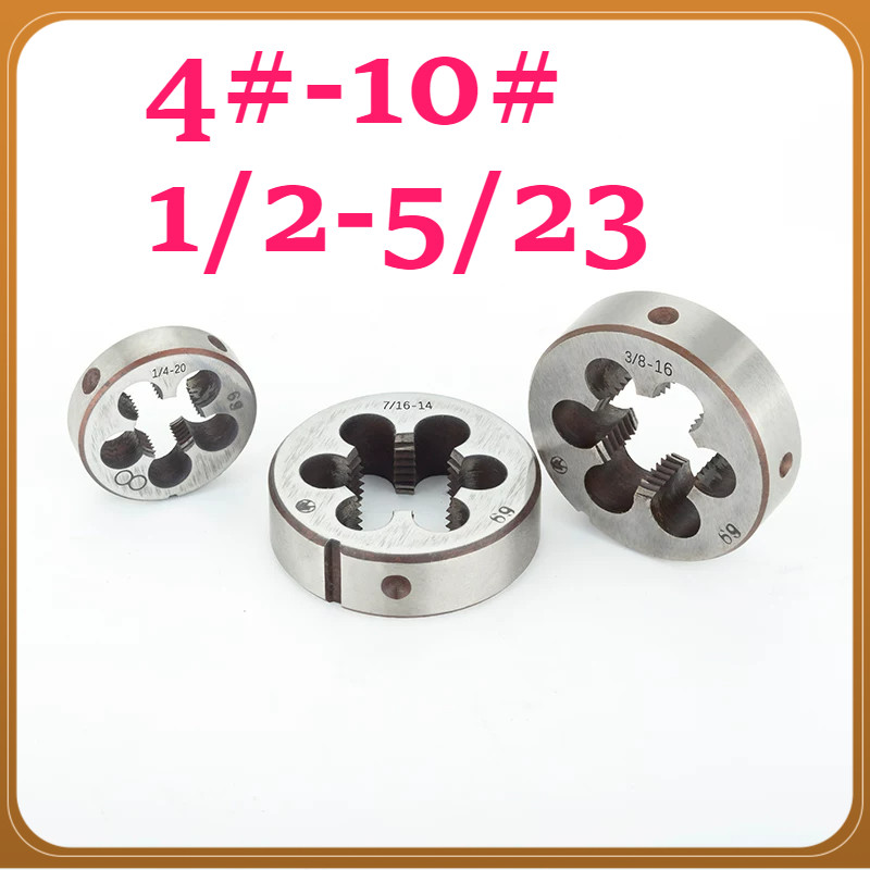 กรวยเครื่องทําเกลียวเกลียวเกลียวกลมตาย (สหรัฐอเมริกา/จักรวรรดิ) 4 #-10 #1/2-5/32 TL-88