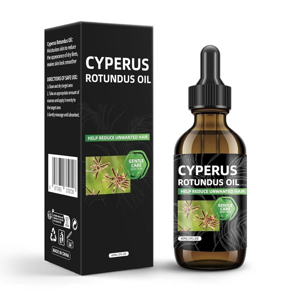 Cyperus Rotundus Oil for Hair Removal, Natural Cyperus Rotundus Oil to Reduce Unwanted Hair Growth, 