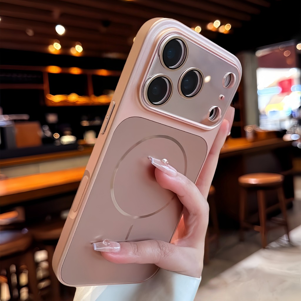 ปุ่มAI เคสเปลี่ยนแม่เหล็กแบบแข็งสําหรับ เคสไอโฟน iPhone 17 16 15 14 13 Pro max เลนส์ป้องกันซิลิโคนกันกระแทก