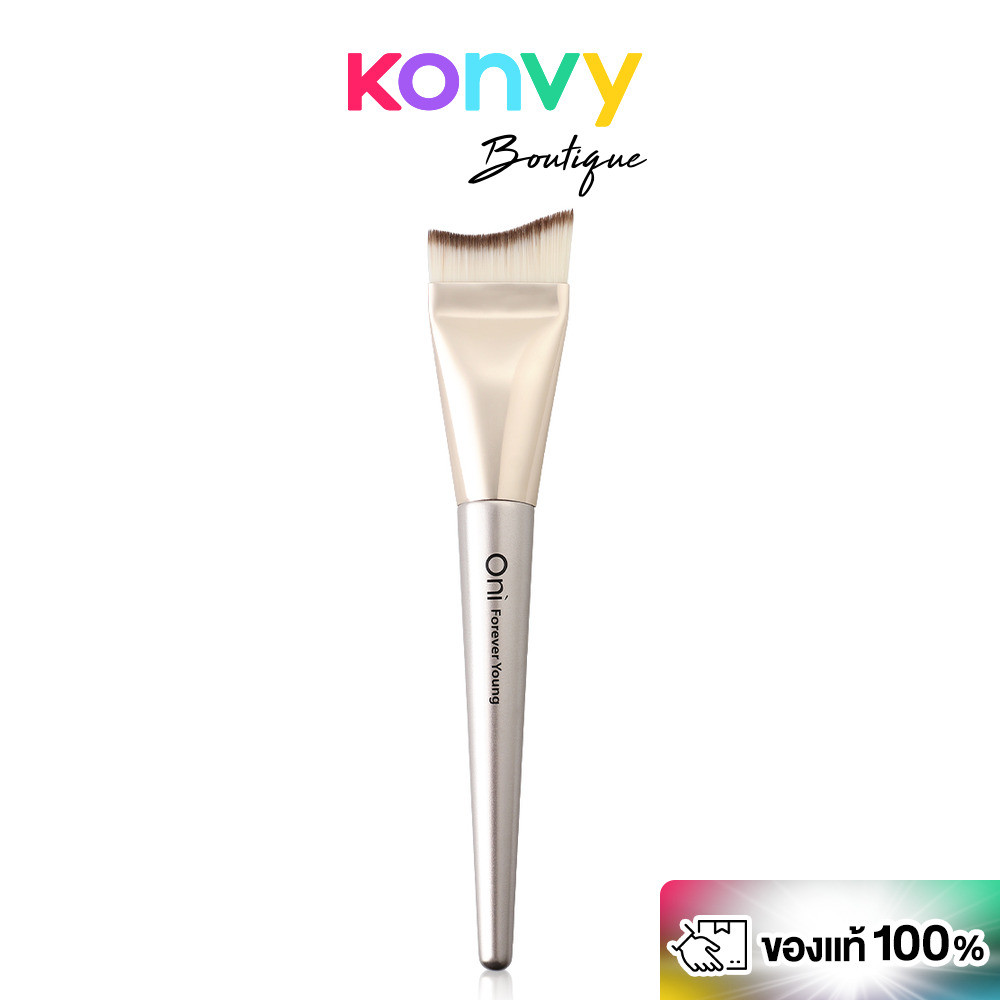 Oni Mermaid Tail Foundation Brush #Champagne โอนิ แปรงลงรองพื้นทรงหางนางเงือก สีแชมเปญสุดหรู.