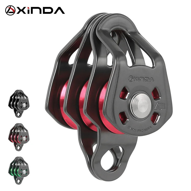 Xinda Outdoor Three-Pulley Cableway สำหรับปีนเขาและช่วยเหลือฉุกเฉิน