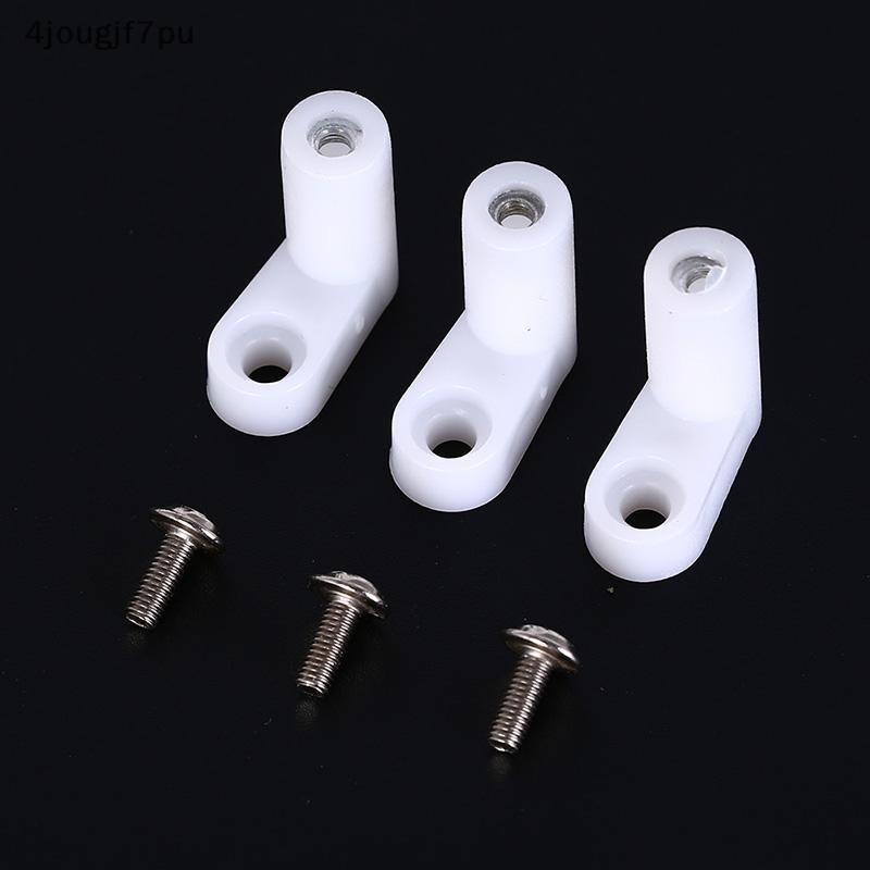 Jou ฐานยึด PCB พลาสติก10ชิ้นแบบยึด20มม. ขาแบบ L พร้อมสกรู Puw
