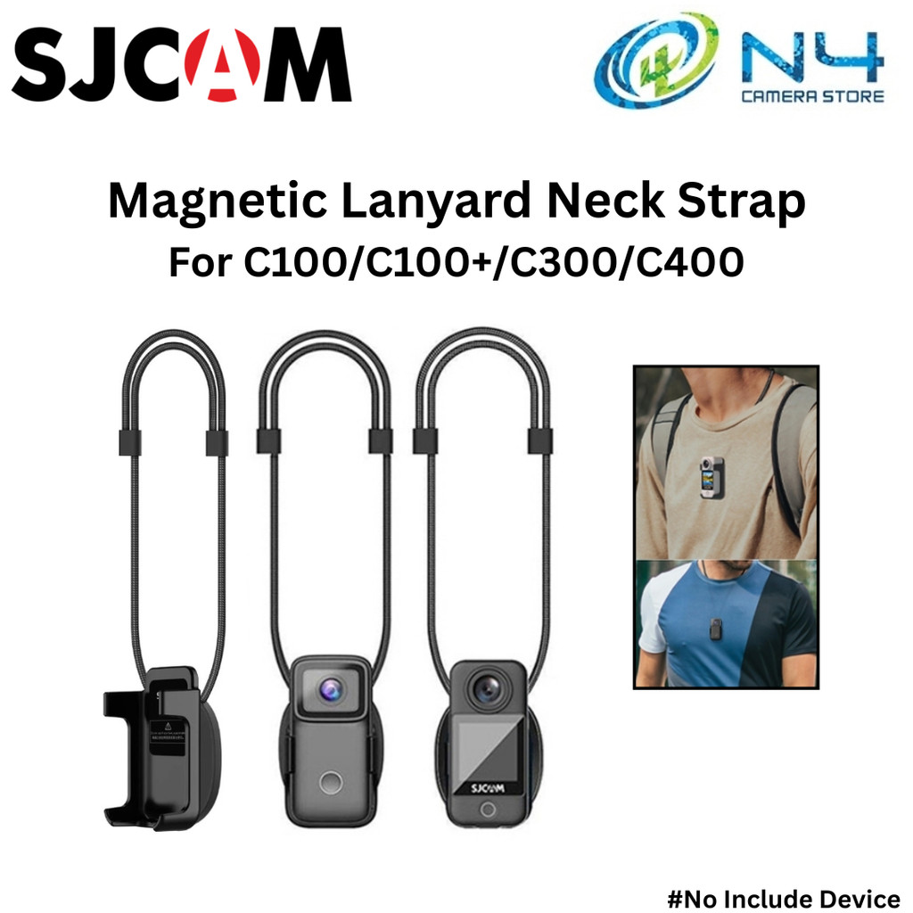 SJCAM กล้องแม่เหล็กคอสลิงสายรัดข้อมือระบบกันสะเทือนประเภทเชือกแบบพกพาสําหรับ SJCAM C100/C100+/C200/C