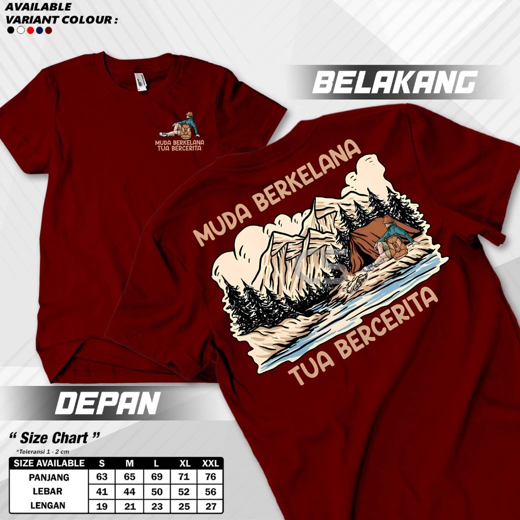 YOUNG Mountain Climber เสื้อยืด OLD STORIES STORIES STORIES STORIES เดินป่ากลางแจ้ง Distro เสื้อ