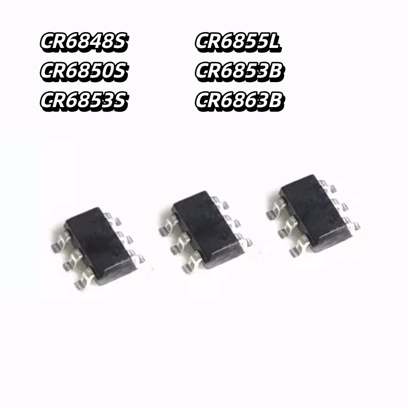 ยี่ห้อใหม่ CR6848 6850 6853 6855 6863 LS 6853B Patch SOT23-6