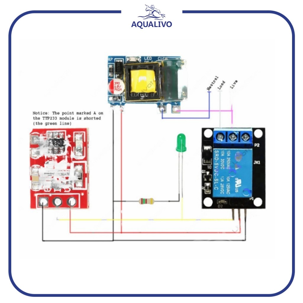 PAJAMANIA TTP 223 Touch Sensor Capacitive Module สวิตช์สัมผัสแบบ Capacitive TTP223