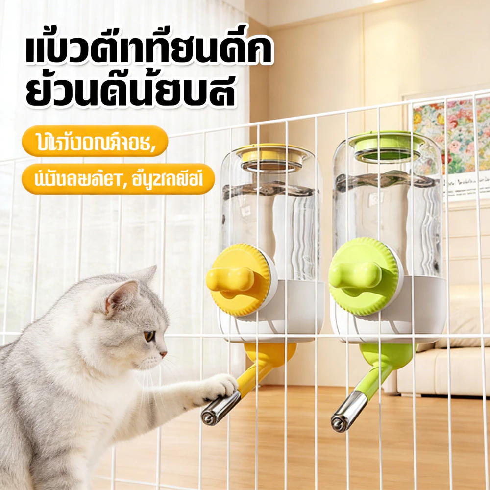 น้ำความจุสูงสัตว์เลี้ยงไม่ง่ายบอลกรงแขวนกาเลี้ยงแขวนกาต้มน้ำ