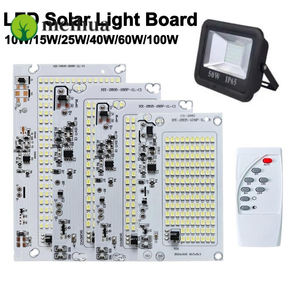 MEIHUA 1 ชิ้นหลอดไฟ LED ชิป, 10 W/15 W/25 W/40 W/60 W/100 W แสงสีขาว LED Light Board, ความสว่างสูงพร้อมรีโมทคอนโทรลหลอดไฟ SMD 2835 แผงแหล่งกําเนิดแสง
