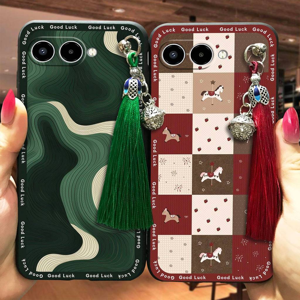 พู่ Bell เคสโทรศัพท์สําหรับ TCL T-Mobile Revvl8/T Phone3 Dirt-proof กันน้ําป้องกันฝุ่นการ์ตูนทนทาน S